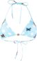 Versace Bikinitop met vlinderprint Blauw - Thumbnail 1