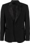 Versace Barocco Silhouette blazer verfraaid met stras Zwart - Thumbnail 1