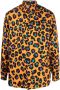 Versace Blouse met luipaardprint Oranje - Thumbnail 1