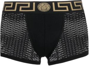 Versace Boxershorts met Greca tailleband Zwart