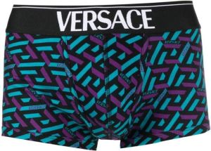 Versace Boxershorts met logoband Zwart
