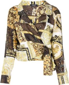 Versace Cropped blouse Bruin