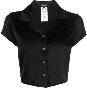 Versace Cropped blouse Zwart