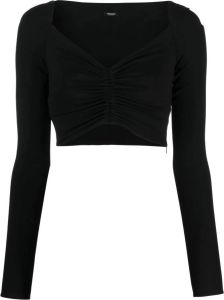 Versace Cropped blouse Zwart