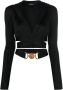 Versace Cropped hoodie Zwart - Thumbnail 1