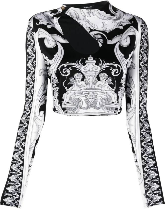 Versace Cropped top Zwart