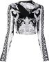 Versace Cropped top Zwart - Thumbnail 1
