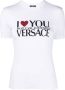 Versace T-shirt verfraaid met kristallen Wit - Thumbnail 1