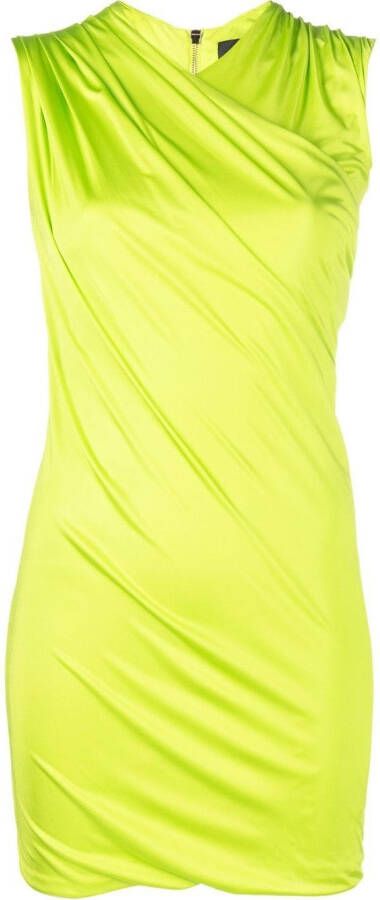 Versace Mini-jurk met gedrapeerd-effect Groen