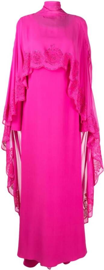 Versace Zijden maxi-jurk Roze