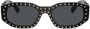 Versace Eyewear Zonnebril verfraaid met studs Zwart - Thumbnail 1