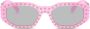 Versace Eyewear Zonnebril verfraaid met studs Roze - Thumbnail 1