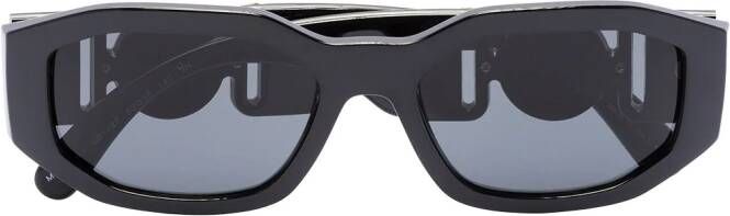 Versace Eyewear Biggie zonnebril met vierkant montuur Zwart