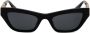 Versace Eyewear Greca zonnebril met cat-eye montuur Zwart - Thumbnail 1