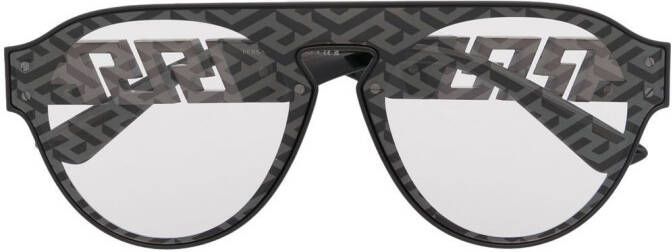 Versace Eyewear Greca zonnebril met motief Zwart