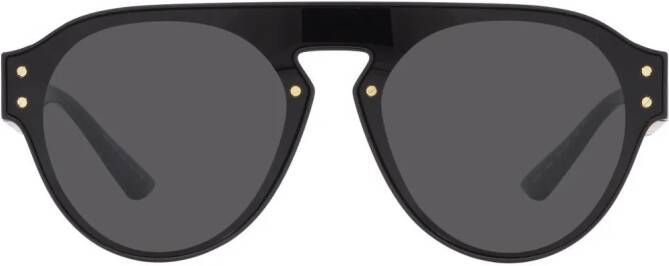 Versace Eyewear Greca zonnebril met piloten montuur Grijs
