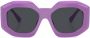 Versace Eyewear Zonnebril met geometrisch montuur Paars - Thumbnail 1