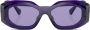 Versace Eyewear Zonnebril met geometrisch montuur Paars - Thumbnail 1