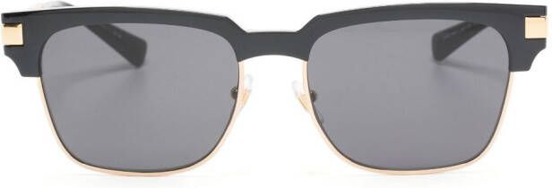 Versace Eyewear Zonnebril met vierkant montuur Zwart