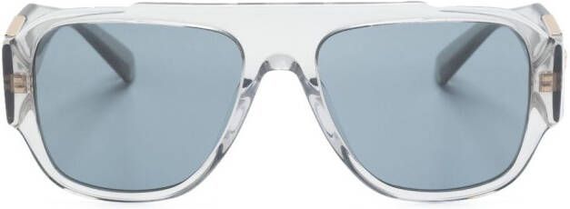 Versace Eyewear Zonnebril met vierkant montuur Grijs