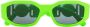 Versace Eyewear Medusa Biggie zonnebril met rechthoekig montuur Groen - Thumbnail 1