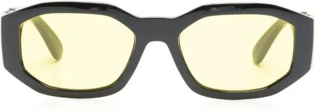 Versace Eyewear Medusa Biggie zonnebril met rechthoekig montuur Zwart