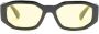 Versace Eyewear Medusa Biggie zonnebril met rechthoekig montuur Zwart - Thumbnail 1