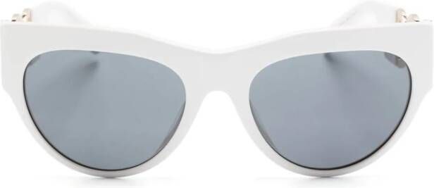 Versace Eyewear Medusa zonnebril met cat-eye montuur Wit