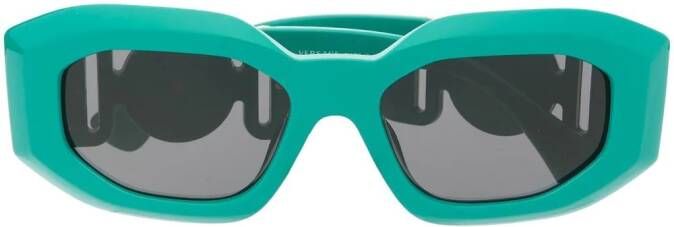 Versace Eyewear Medusa Head zonnebril met ovaal montuur Groen