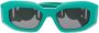 Versace Eyewear Medusa Head zonnebril met ovaal montuur Groen - Thumbnail 1