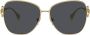Versace Eyewear Medusa oversize-frame sunglasses Goud - Thumbnail 1
