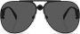 Versace Eyewear Zonnebril met piloten montuur Zwart - Thumbnail 1
