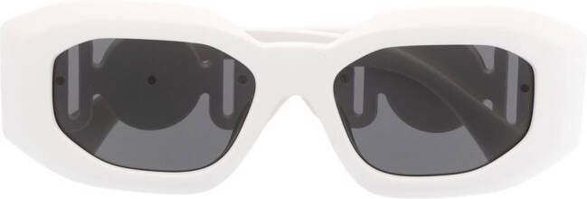 Versace Eyewear Medusa zonnebril met ovaal montuur Wit