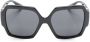 Versace Eyewear Medusa zonnebril met oversized montuur Zwart - Thumbnail 1