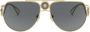 Versace Eyewear Medusa zonnebril met piloten montuur Goud - Thumbnail 1