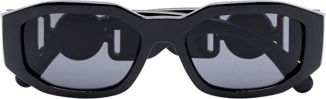Versace Eyewear Medusa zonnebril met rechthoekige montuur Zwart