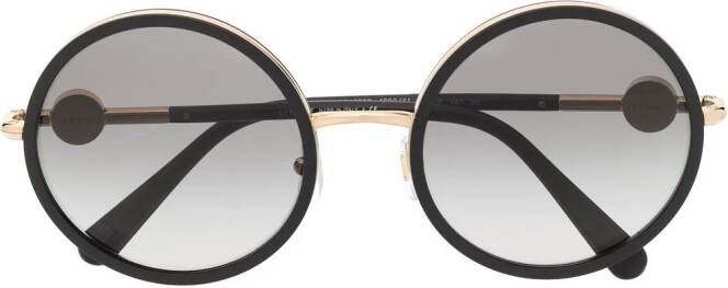 Versace Eyewear Medusa zonnebril met rond montuur Zwart