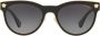 Versace Eyewear Phantos zonnebril met rond montuur Zwart - Thumbnail 1