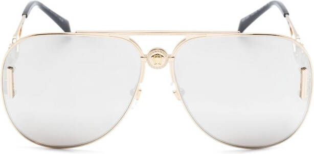 Versace Eyewear Piloten Medusa-Bridge zonnebril Goud