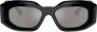 Versace Eyewear Zonnebril met rechthoekig montuur Zwart - Thumbnail 1