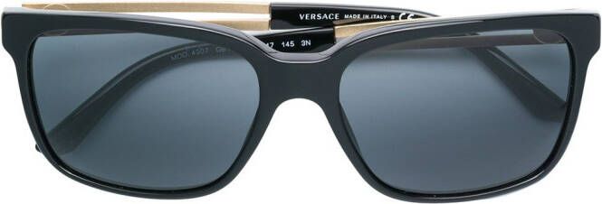 Versace Eyewear thin framed sunglasses Zwart