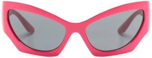 Versace Eyewear Zonnebril met cat-eye montuur Roze