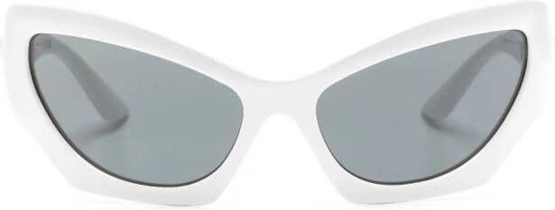 Versace Eyewear Zonnebril met cat-eye montuur Wit