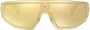 Versace Eyewear V-Powerful zonnebril met shield montuur Goud - Thumbnail 1