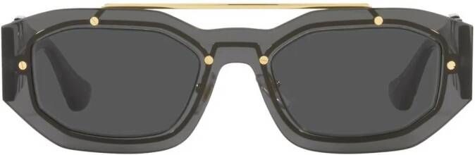 Versace Eyewear VE2235 zonnebril met rechthoekig montuur Grijs