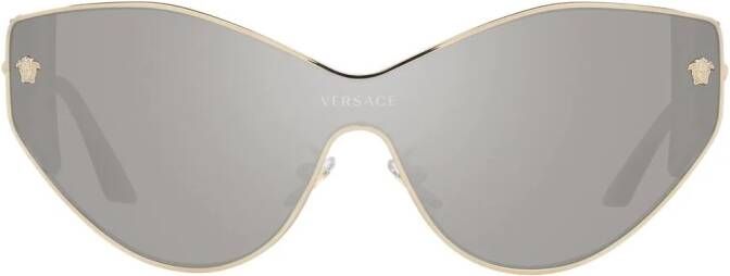 Versace Eyewear VE2239 shield zonnebril Goud