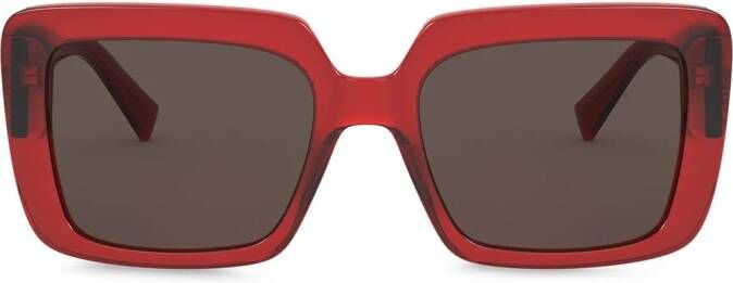 Versace Eyewear VE4384B528073 zonnebril met vierkant montuur Rood