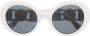 Versace Eyewear VE4414 zonnebril met oversized rond montuur Wit - Thumbnail 1
