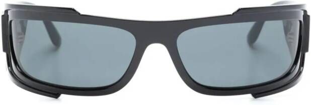 Versace Eyewear VE4446 Medusa zonnebril met rechthoekig montuur Zwart