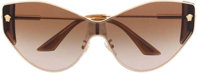 Versace Eyewear Zonnebril met cat-eye montuur Bruin
